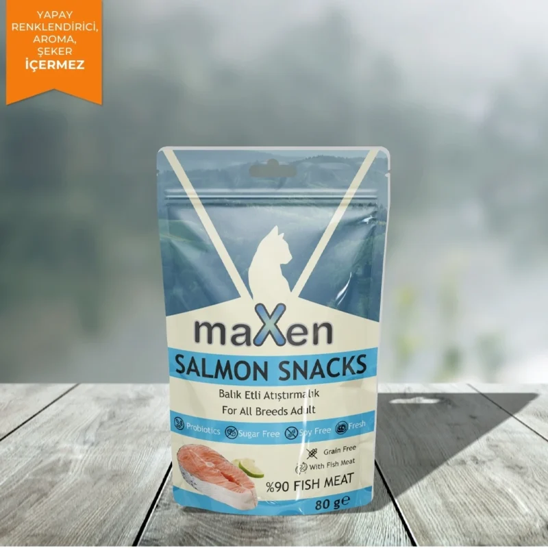 Maxen Balık Etli Kedi Atıştırmalığı 80Gr