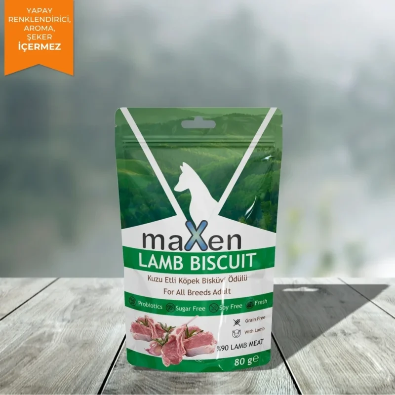 Maxen Kuzu Etli Köpek Bisküvi Ödülü (80 g)