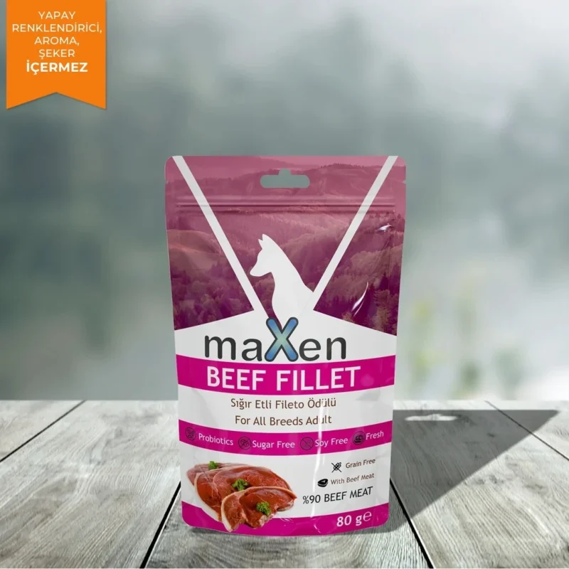 Maxen Sığır Etli Fileto Köpek Ödülü (80 g)