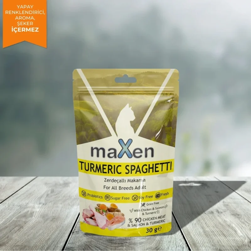 Maxen Zerdeçallı Makarna Kedi Ödülü 30Gr