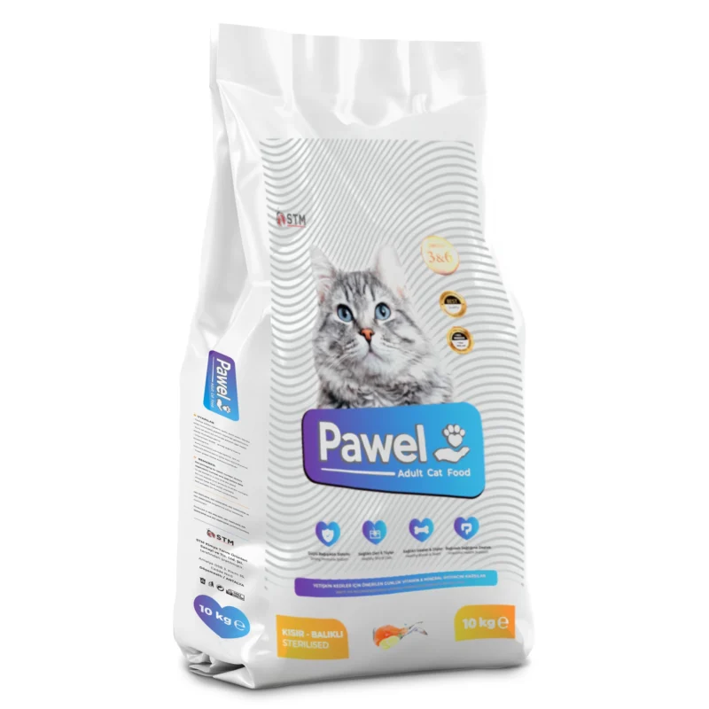 Pawel Balıklı Kısır Kedi Maması 10 Kg